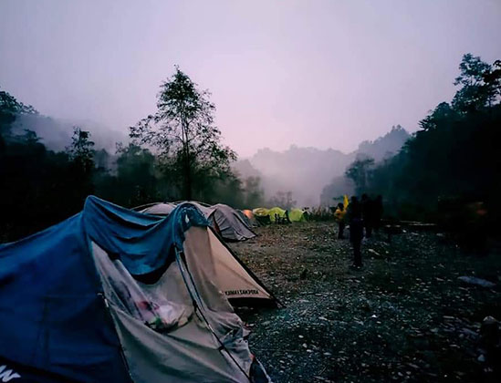 1st Night Homestay 2nd Night Camping